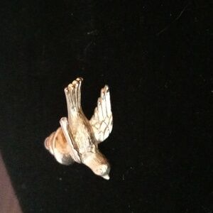 Silver Bird Brooch